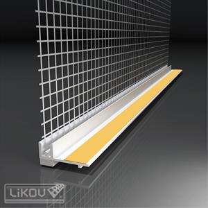 LIKOV profil okenní LS-VH začišťovací  6mm s tkaninou / 2,4m Termospoj (20)  146.006 / 151