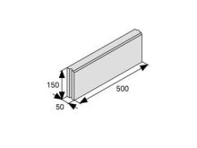 BEST LIMITA 50x150x500mm obrubník přírodní (120)